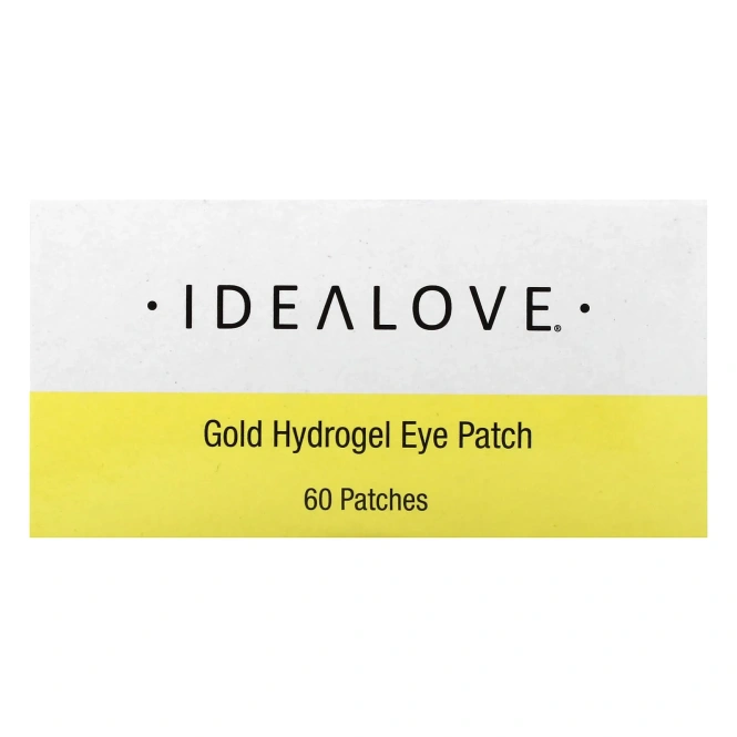Idealove, Гидрогелевые патчи для глаз с золотом, 60 патчей