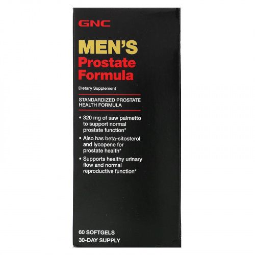GNC, Men's Prostate Formula, 60 Softgels