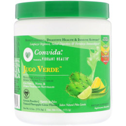 Vibrant Health, Convida Jugo Verde, зеленый порошок, ананас и лайм, 175,5 г (6,2 унций)