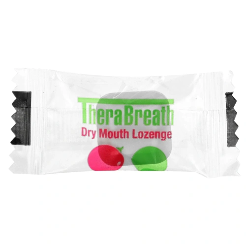 TheraBreath, Леденцы против сухости во рту, без сахара, кислые ягоды, 100 леденцов