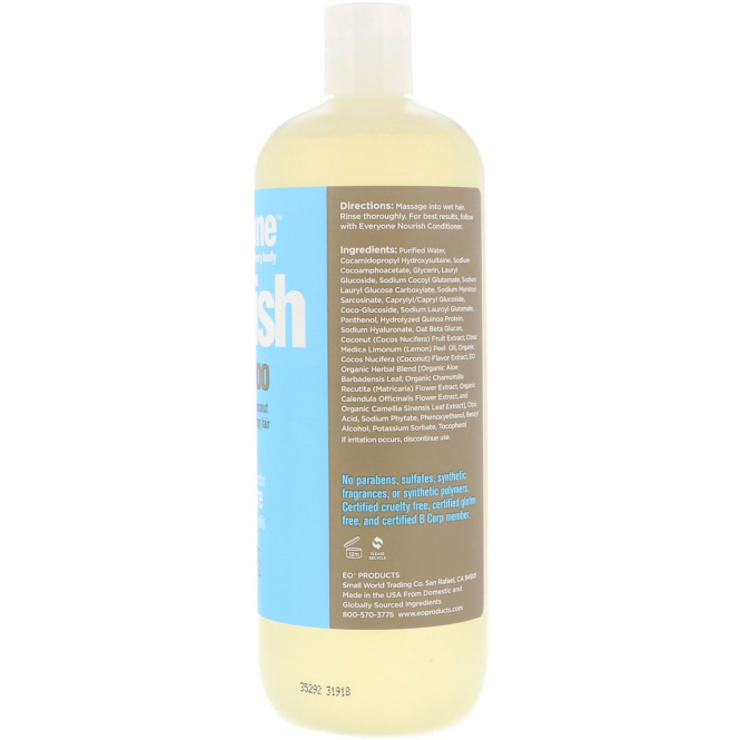 Everyone, Nourish, Shampoo, 20.3 fl oz (600 ml)