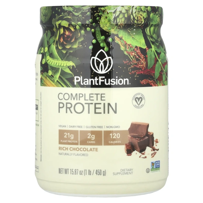 PlantFusion, Высококачественный шоколад, обогащенный полноценным белком, 1 ф. (450 г)