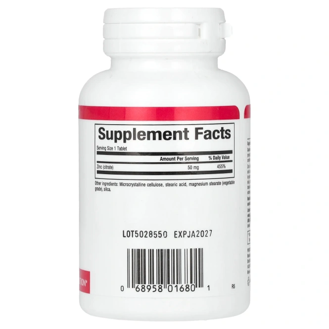 Natural Factors, Цитрат цинка, 50 мг, 90 таблеток