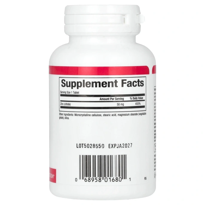 Natural Factors, Цитрат цинка, 50 мг, 90 таблеток