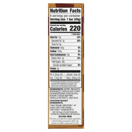 Larabar, The Original Real Fruit & Nut Bar™, арахисовая паста и шоколадная крошка, 6 батончиков по 45 г (1,6 унции)