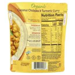 Tasty Bite, Органический кокосовый нут и куркума карри, 285 г (10 унций)
