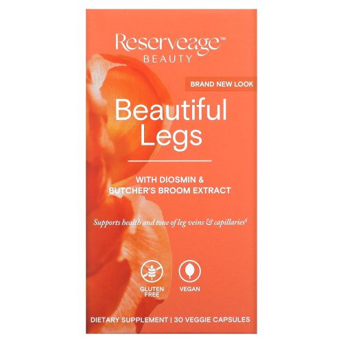 ReserveAge Nutrition, Beautiful Legs with Diosmin & Resveratrol, 30 Veggie Capsules