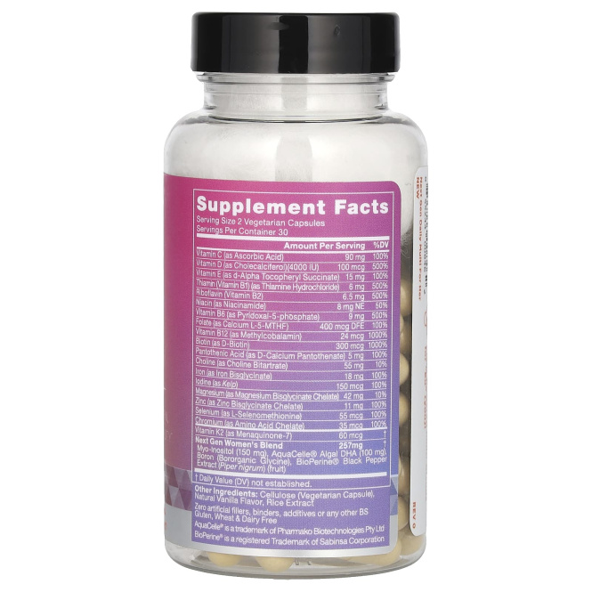 Eu Natural, Next Gen, мультивитамины для нее, 60 вегетарианских капсул