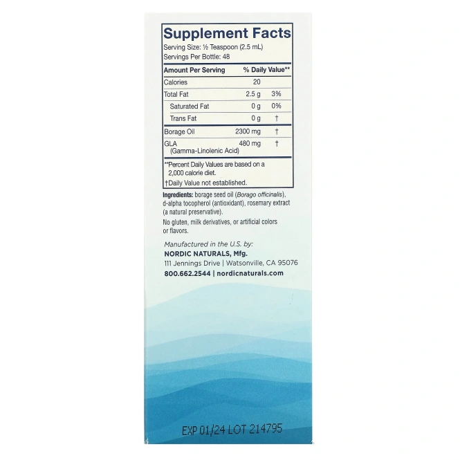 Nordic Naturals, Nordic GLA, 4 жидких унции (119 мл)