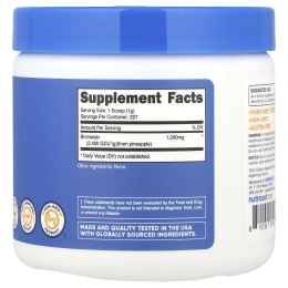 Nutricost, Бромелаин, без добавок, 227 г (8,1 унции)