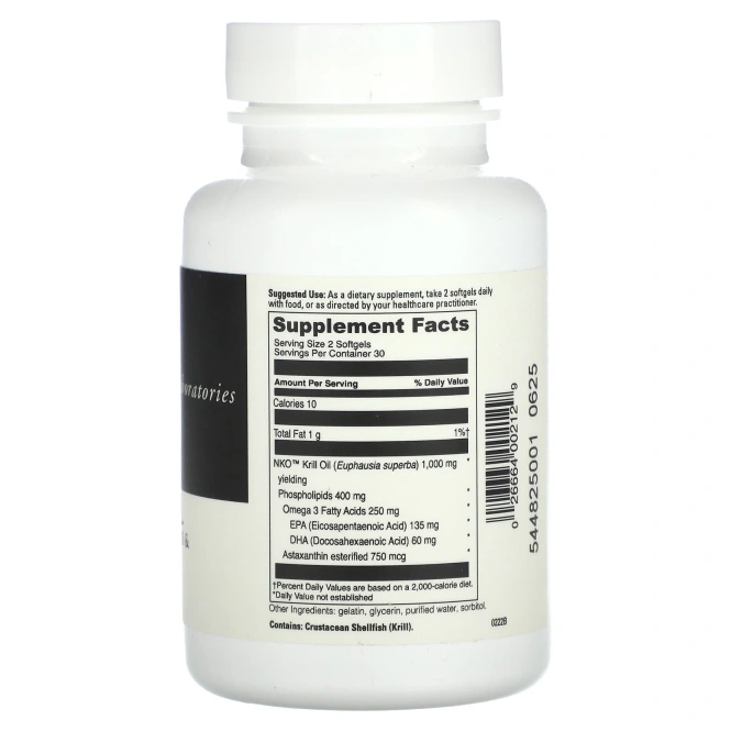 DaVinci Laboratories of Vermont, Криль, масло, 60 капсул