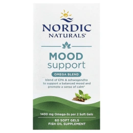 Nordic Naturals, Поддержка настроения, смесь омега, 60 мягких таблеток