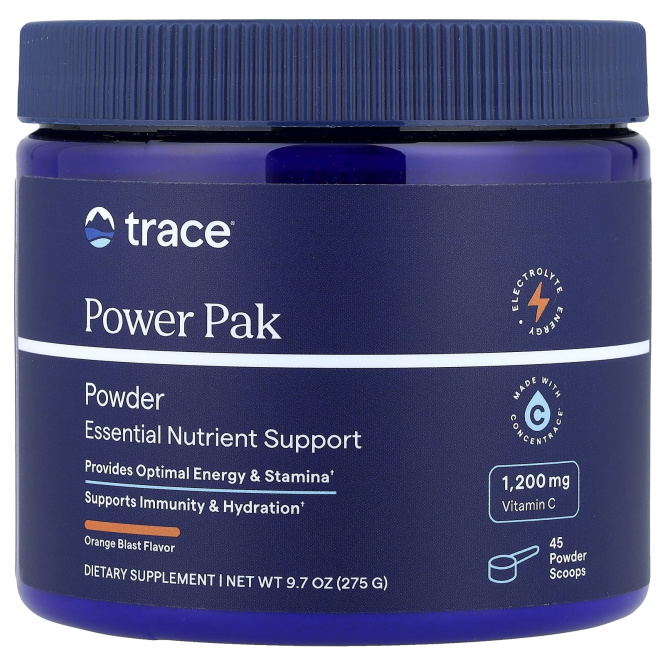 Trace, Power Pak, апельсин, 275 г (9,7 унции)