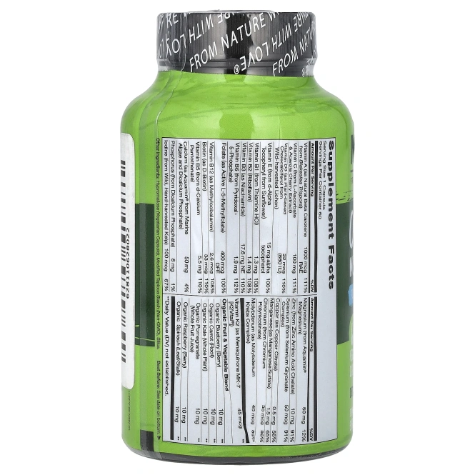 NATURELO, Мультивитамины для мужчин One Daily, 60 вегетарианских капсул