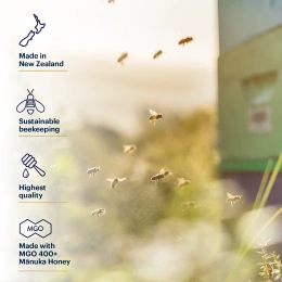 Manuka Health, Леденцы с медом Manuka, натуральный имбирь и лимон, MGO 400+, 58 леденцов