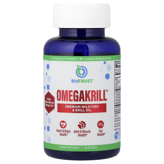 BioTRUST, OmegaKrill™, 90 мягких таблеток