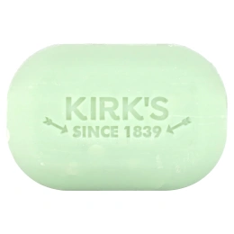 Kirk's, 100% кокосовое масло премиального качества, мягкое кастильское мыло, успокаивающее алоэ вера, 113 г (4 унции)