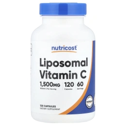 Nutricost, липосомальный витамин C, 120 капсул (750 мг в 1 капсуле)