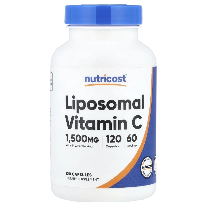 Nutricost, липосомальный витамин C, 120 капсул (750 мг в 1 капсуле)