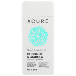 Acure, Просто разглаживающий кондиционер, кокос и марула, 354 мл