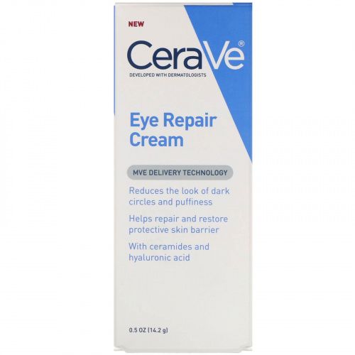 CeraVe, Восстанавливающий крем для кожи вокруг глаз, 14,2 г (0,5 унции)