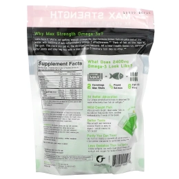 Coromega, Высококонцентрированный рыбий жир с омега-3, с запахом кокоса, 2400 мг, 60 порций, 2,5 каждая