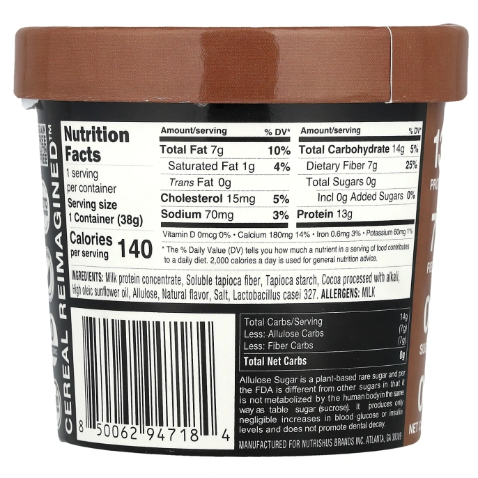 RxSugar, Cereal Pro ™, какао, 38 г (1,35 унции)