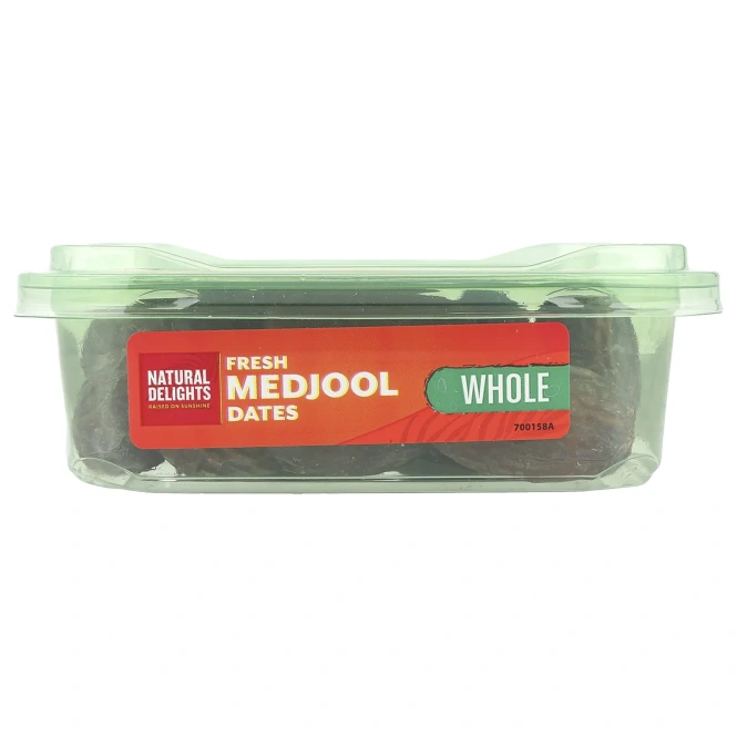 Natural Delights, Свежие финики Medjool, цельные, 340 г (12 унций)
