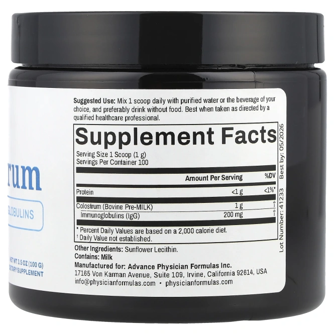 Advance Physician Formulas, Молозиво, 100 г (3,5 унции)
