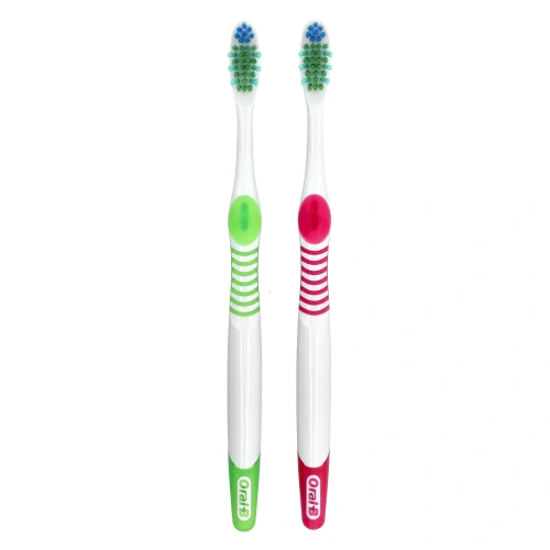 Oral-B, зубная щетка Bacteria Blast, средняя, 2 шт.