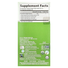 Organic India, Зеленый чай с тулси, 18 пакетиков, 34,2 г (1,21 унции)