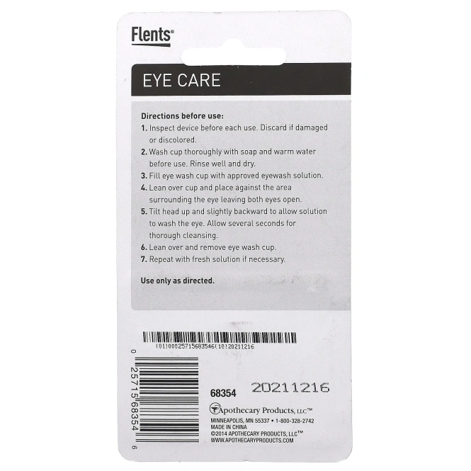 Flents, Eye Care, пластиковый стаканчик для промывания глаз, 1 шт.