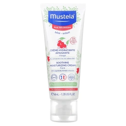 Mustela, Успокаивающий увлажняющий крем для лица с лимонником, без отдушек, 40 мл (1,35 жидк. унц.)