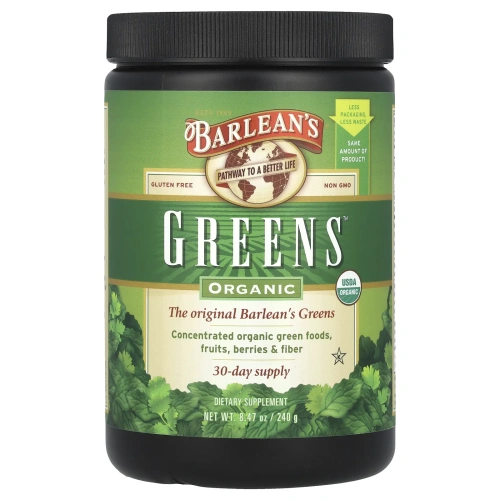 Barlean's, «Органическая зелень», порошок, 8,47 унции (240 г)