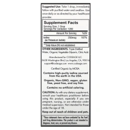 Codeage, йод+, 59,2 мл (2 жидк. унции)