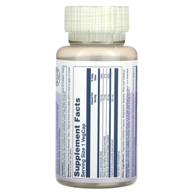 Solaray, Экстракт семян грейпфрута 60 вег капсул