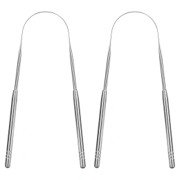 basicConcepts, скребки для языка из высококачественной стали, 2 шт.