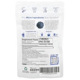 Micro Ingredients, Органическая голубая спирулина, 60 г (2 унции)