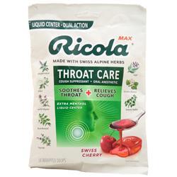 Ricola, Капли от кашля Ricola MAX для ухода за горлом Швейцарская вишня 34 капли