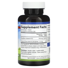 Carlson Labs, B-2, 100 мг, 250 таблеток