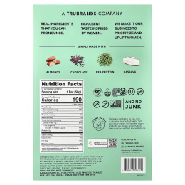 Trubar, протеиновый батончик на растительной основе, мятная крошка, 12 батончиков по 50 г (1,76 унции)