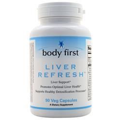 Body First, Обновление печени 90 вегетарианских капсул