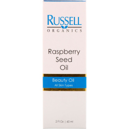Russell Organics, Масло из семечек малины, 2 унции (60 мл)