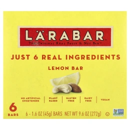 Larabar, Real Fruit & Nut Bar™, со вкусом лимона, 6 батончиков по 45 г (1,6 унции)