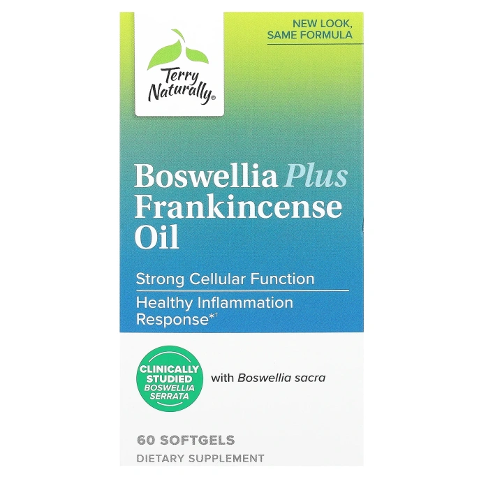 Terry Naturally, Boswellia Plus с маслом ладана, 60 капсул