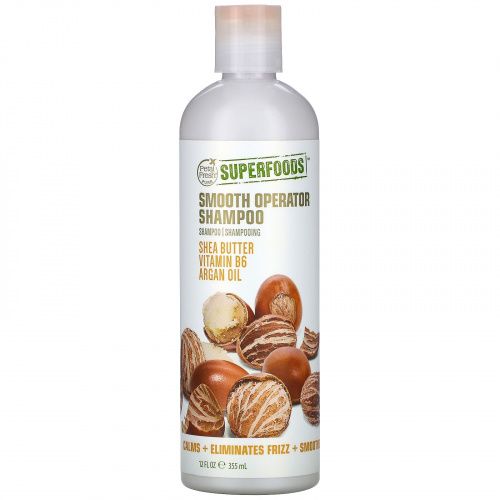 Petal Fresh, SuperFoods, Smooth Operator Shampoo, Shea Butter, Vitamin B6 & Argan Oil, 12 fl oz (355 ml)