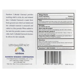 Rainbow Research, 100% натуральная коллоидная овсянка, без запаха, 3 пакетика по 1,5 унции
