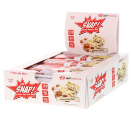 OOH Snap!, Хрустящий протеиновый батончик, карамель, 7 батончиков, 1,6 унц. (44 г) каждый