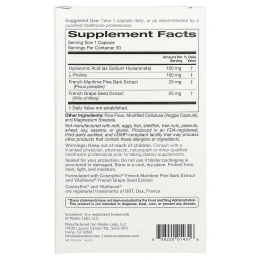 Solumeve, Beauty Blossom, комплекс для увлажнения кожи и выработки коллагена, 30 растительных капсул