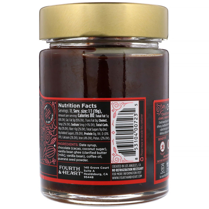 4th & Heart, Chocti Chocolate Ghee Spread, Coffee, 12 oz (340 g)